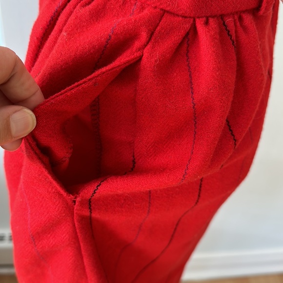 Vintage Junior Bazaar red striped pencil skirt - Picture 4 of 10